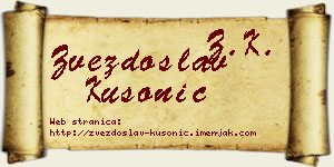 Zvezdoslav Kusonić vizit kartica